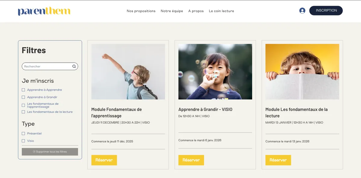 Système d’abonnement Wix automatisé développé avec Velo pour APPRENTEM