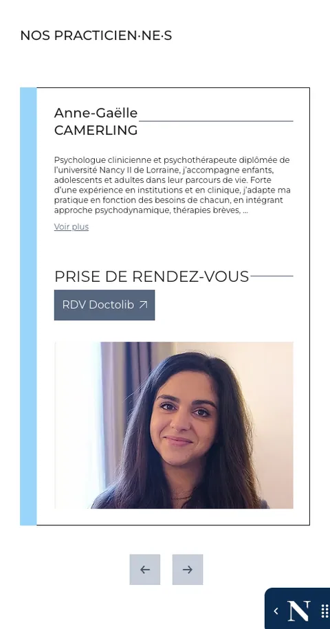Page d’accueil du site Sphère Santé créée avec Wix Studio