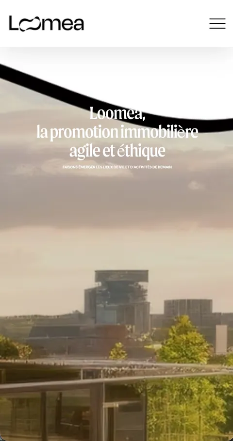 Interface de recherche et filtres de logements développés avec Wix Velo pour Loomea