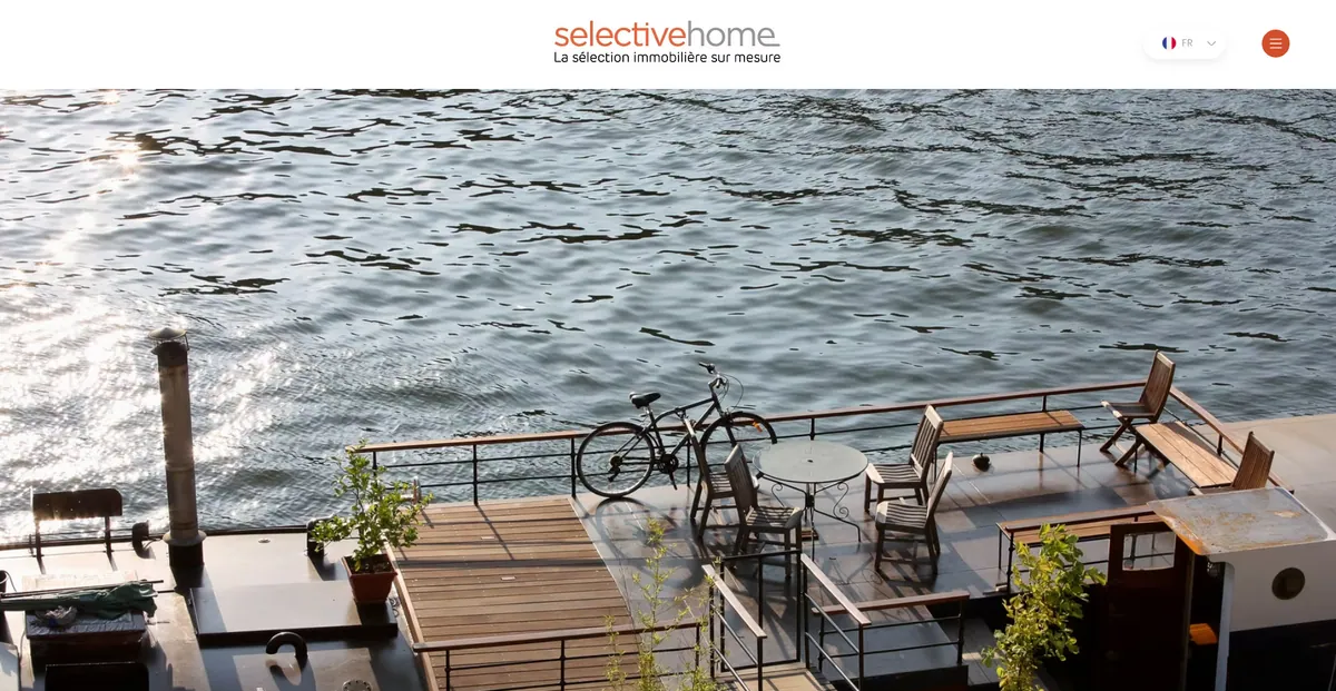 Site immobilier multilingue Selective Home créé avec Wix Studio