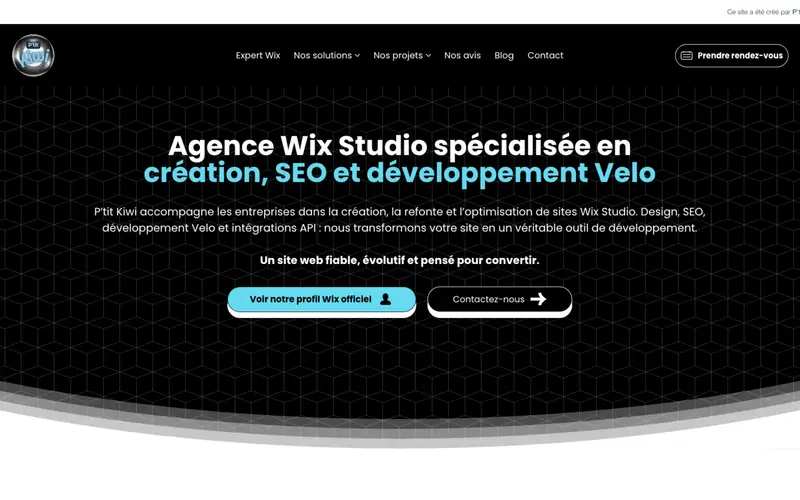 Ancienne page d’accueil du site P’tit Kiwi